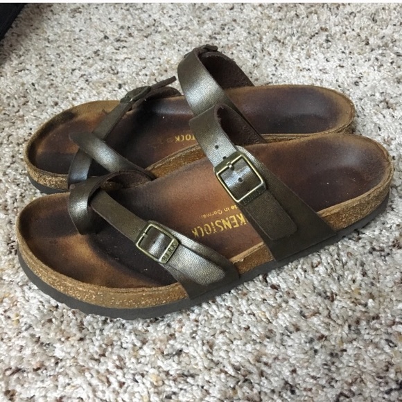 Birkenstock Shoes - Birkenstock Mayari Birko Flor toe strap sandals